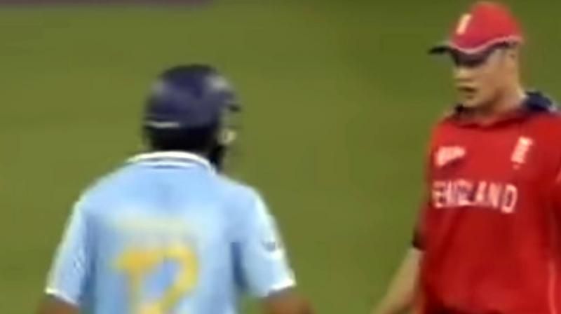 Image of Yuvraj Singh in a match where he scored six consecutive sixes in an over bowled by Stuart Broad. Image of Yuvraj Singh in a match where he scored six consecutive sixes in an over bowled by Stuart Broad.